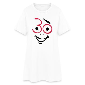 Juhu 30 ans! - Robe T-shirt Femme - blanc - Devant