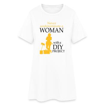 2541614 128189769 DIY - Women’s T-Shirt Dress - white - Front
