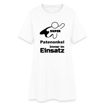 Super Patenonkel Taufe, Familie, Geschenk - Frauen T-Shirt-Kleid - Weiß - Vorne