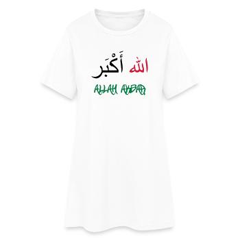 Allah Akbar - Robe T-shirt Femme - blanc - Devant