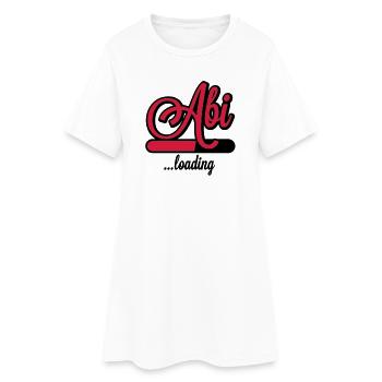 Abi loading | Abitur wird geladen - Robe T-shirt Femme - blanc - Devant