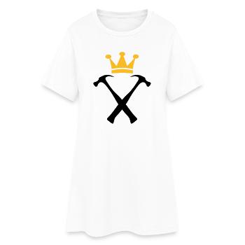 Le Roi des Bricoleurs - Robe T-shirt Femme - blanc - Devant