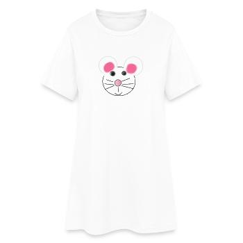 mouse - Women’s T-Shirt Dress - white - Front