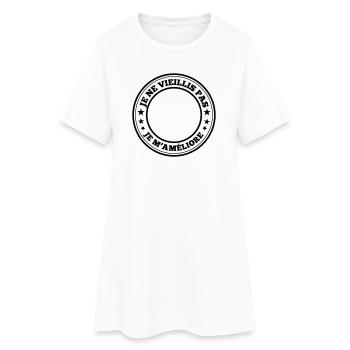 Je ne vieillis pas - Design à personnaliser - Robe T-shirt Femme - blanc - Devant