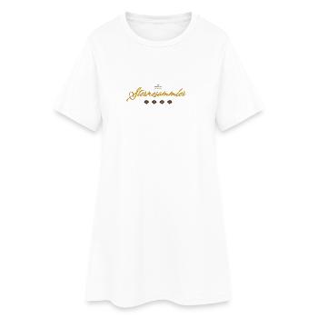 Sternesammler Deutschland - Frauen T-Shirt-Kleid - Weiß - Vorne