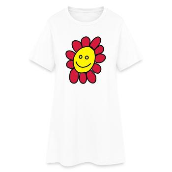 Je suis une fleur - Robe T-shirt Femme - blanc - Devant