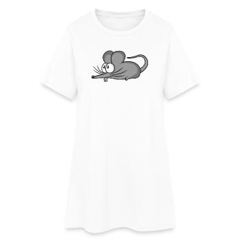Souris souris mousi petites souris rat rongeur - Robe T-shirt Femme - blanc - Devant