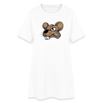 Souris souris mousi petites souris rat rongeur - Robe T-shirt Femme - blanc - Devant