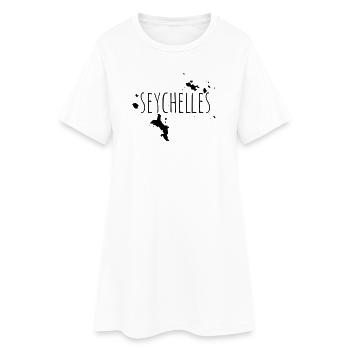 Seychelles - Frauen T-Shirt-Kleid - Weiß - Vorne