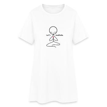 méditation - Robe T-shirt Femme - blanc - Devant