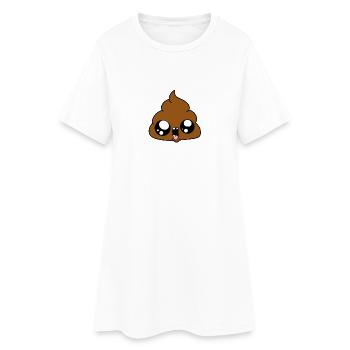 tas drôles d'ordures - Robe T-shirt Femme - blanc - Devant
