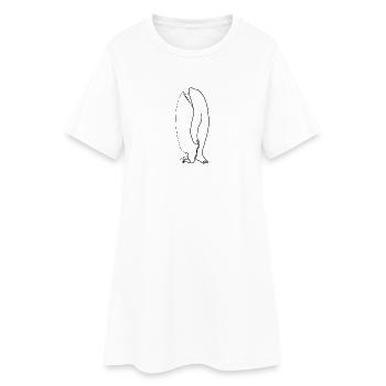Pingouin orque - Robe T-shirt Femme - blanc - Devant