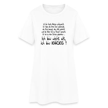 Je ne suis pas vieux, mais croustillant - Robe T-shirt Femme - blanc - Devant