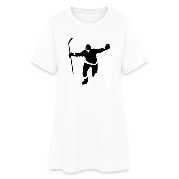 eishockey_2 - Women’s T-Shirt Dress - white - Front