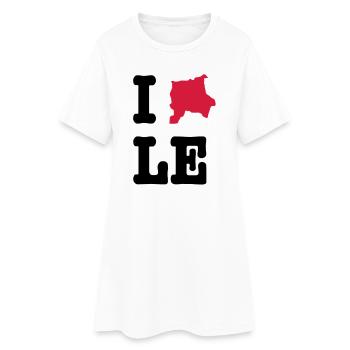 I Love Leipzig (I heart LE) - City Outline - Robe T-shirt Femme - blanc - Devant