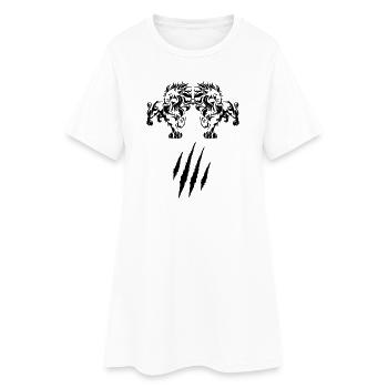 Lion - Robe T-shirt Femme - blanc - Devant