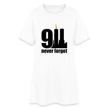 never forget 9/11 - Frauen T-Shirt-Kleid - Weiß - Vorne