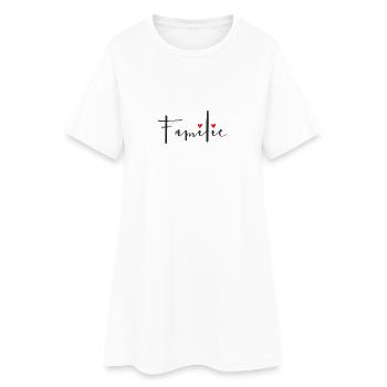 Family heart love decoration gift - Women’s T-Shirt Dress - white - Front
