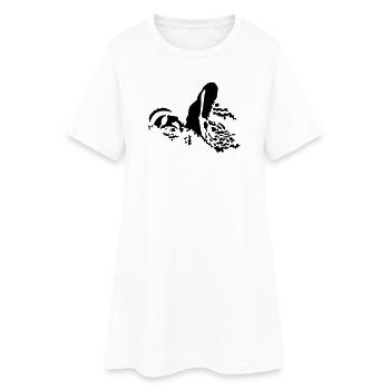 schwimmer_2 - Robe T-shirt Femme - blanc - Devant