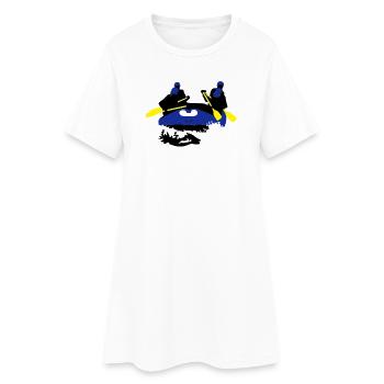 rafting - Robe T-shirt Femme - blanc - Devant