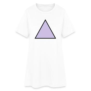 hipster triangle dreieck form - Frauen T-Shirt-Kleid - Weiß - Vorne
