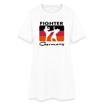 fighter germany - Frauen T-Shirt-Kleid - Weiß - Vorne