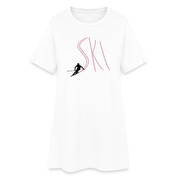 Ski - Robe T-shirt Femme - blanc - Devant