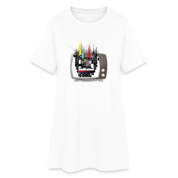 Flowing Test-Screen - Robe T-shirt Femme - blanc - Devant