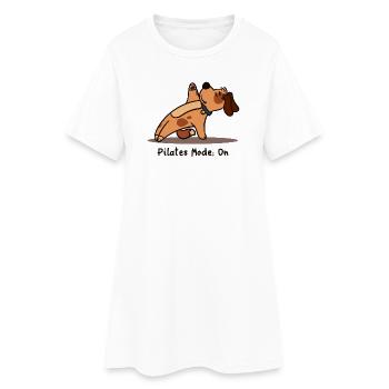 Sweet Dog Pilates Fitness Entraînement - Robe T-shirt Femme - blanc - Devant
