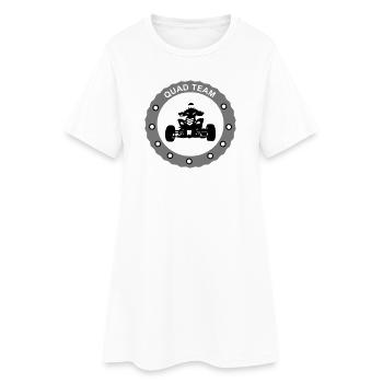 quad team - Robe T-shirt Femme - blanc - Devant