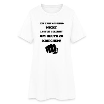 Cool disant - Robe T-shirt Femme - blanc - Devant