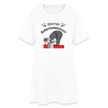 Chimney sweep good luck charm - Women’s T-Shirt Dress - white - Front