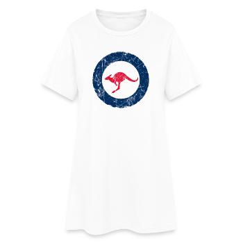 Effet vintage de cocarde aéronautique de l'Australie - Robe T-shirt Femme - blanc - Devant