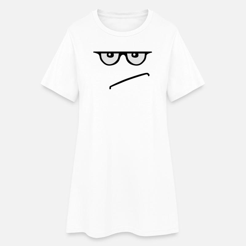 grumpy - Women’s T-Shirt Dress - white