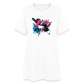 Les flèches dans des directions différentes - Robe T-shirt Femme - blanc - Devant