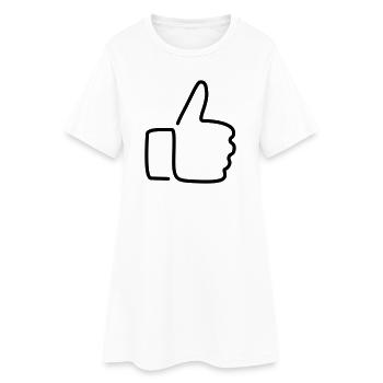 Thumps up - Women’s T-Shirt Dress - white - Front