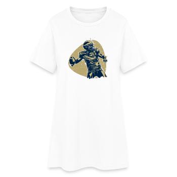Quarterback Hero Champion de Football Américain Rétro - Robe T-shirt Femme - blanc - Devant