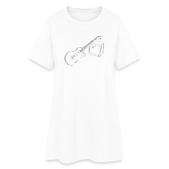 Guitare électrique - Robe T-shirt Femme - blanc - Devant