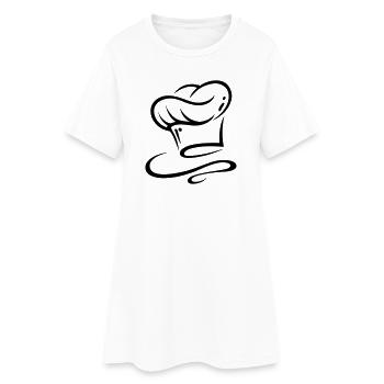 Chef hat, i love cooking. - Women’s T-Shirt Dress - white - Front