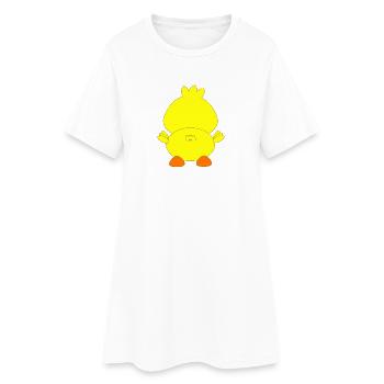 Chicks, Easter, animals for children, sweet chicks - Women’s T-Shirt Dress - white - Front