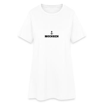 Moinsen – conception d’ancre sur la côte nord de l’Allemagne - Robe T-shirt Femme - blanc - Devant