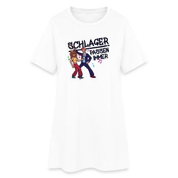 Schlagerparty Schlager Music Dancing Célébrez Dire - Robe T-shirt Femme - blanc - Devant