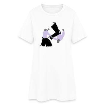 aikido - Robe T-shirt Femme - blanc - Devant