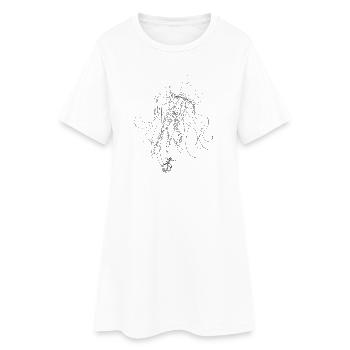 Jellyballoon - Women’s T-Shirt Dress - white - Front