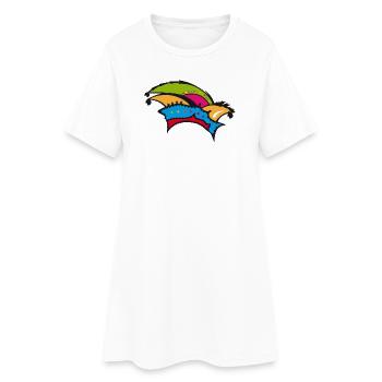 Eine Narrenkappe für den Karneval - Frauen T-Shirt-Kleid - Weiß - Vorne