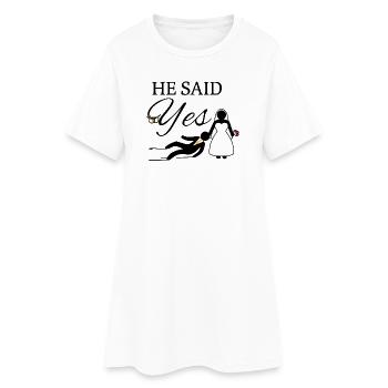 Bachelor bachelor wedding marriage party - Women’s T-Shirt Dress - white - Front