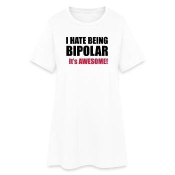 Bipolar - Robe T-shirt Femme - blanc - Devant