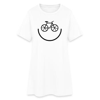 bicycle - Women’s T-Shirt Dress - white - Front