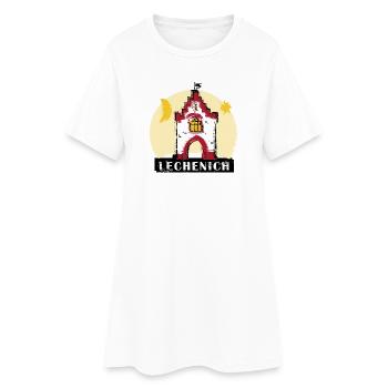 Der Herriger Turm in Lechenich - Frauen T-Shirt-Kleid - Weiß - Vorne