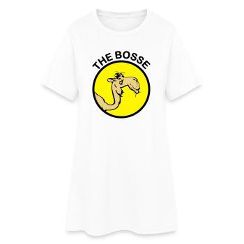 The Bosse I - Robe T-shirt Femme - blanc - Devant